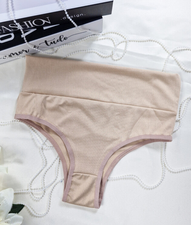 Calcinha Cinta com Cós Alto de Pala Dupla - Desejo Lingerie