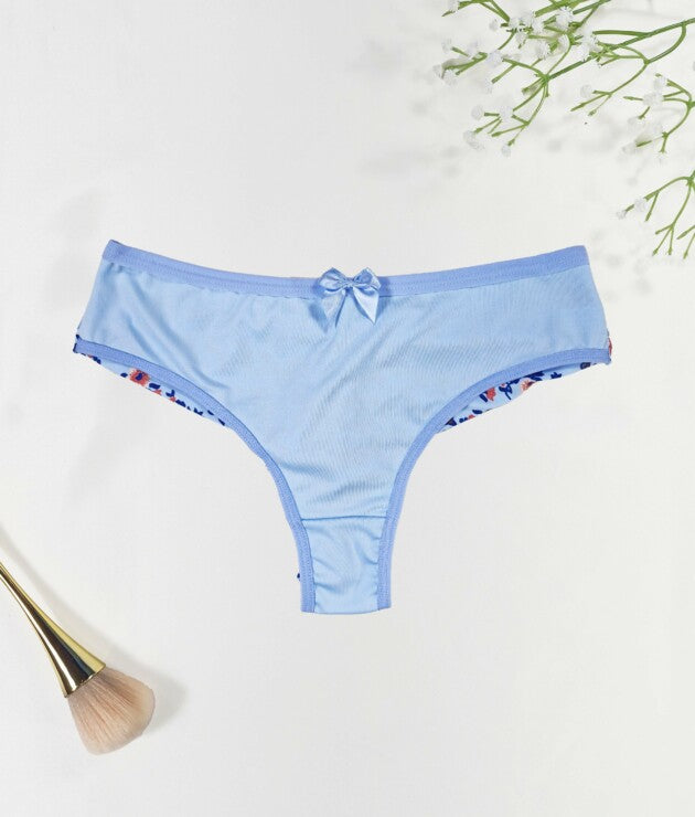 Calcinha Fio Duplo Estampado com Forro de Renda – Caren
