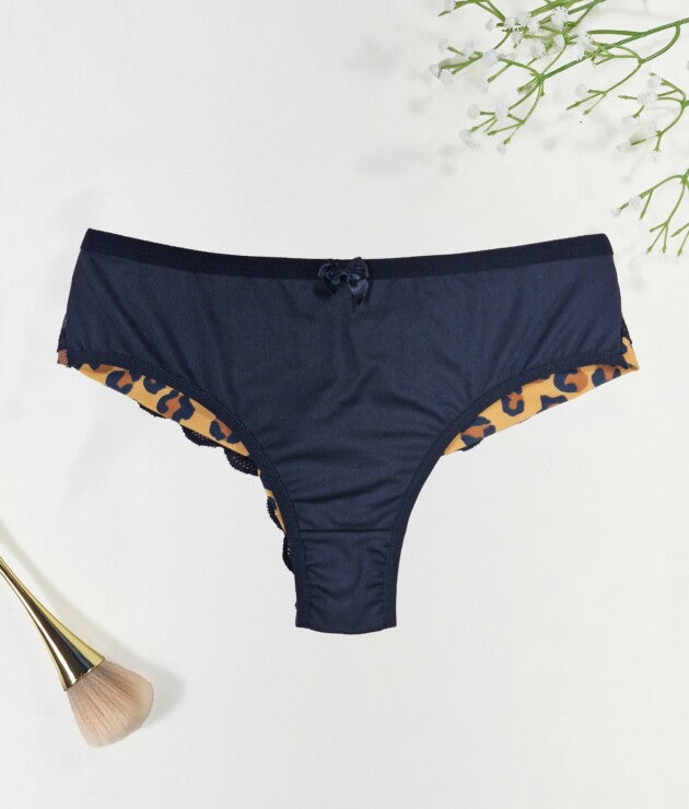 Calcinha Fio Duplo Estampado com Forro de Renda – Caren