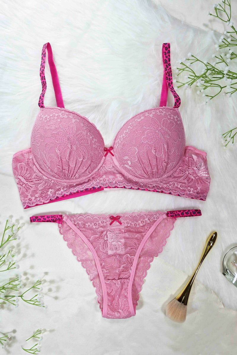 Conjunto de Bojo com Renda e Alça Animal Print – Marileia