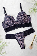 Conjunto de Bojo Estampado com Renda Vazada – Stella