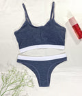 Conjunto Esportivo de Mescla com Bojo Removível – Thamires