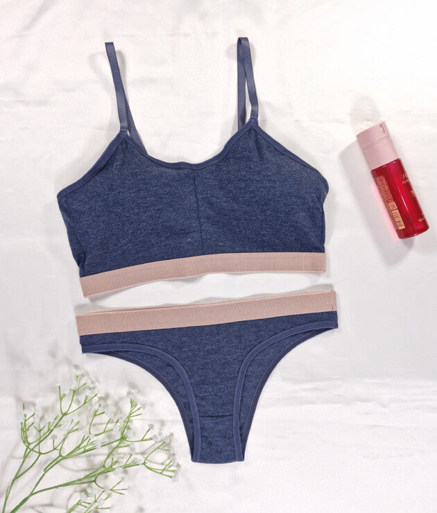 Conjunto Esportivo de Mescla com Bojo Removível – Thamires