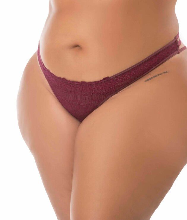 Fio Sexy Plus Size com tiras – Denise - Desejo Lingerie