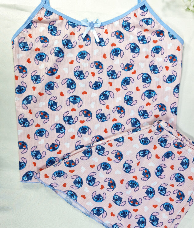 Short Doll Feminino Canelado Estampado – Estela - Desejo Lingerie