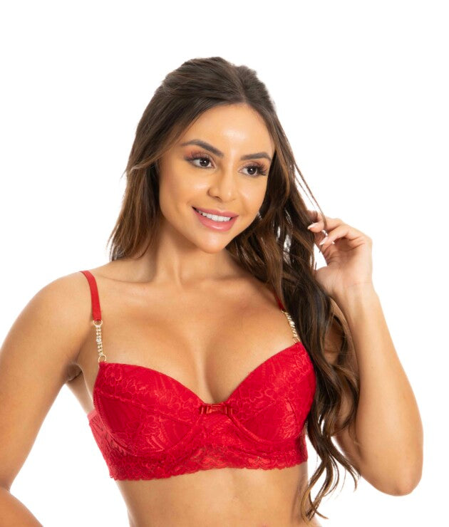 Sutiã com Strass – Adelina - Desejo Lingerie